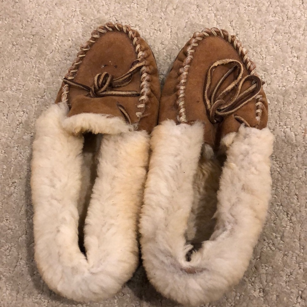 LL Bean moccasin slippers